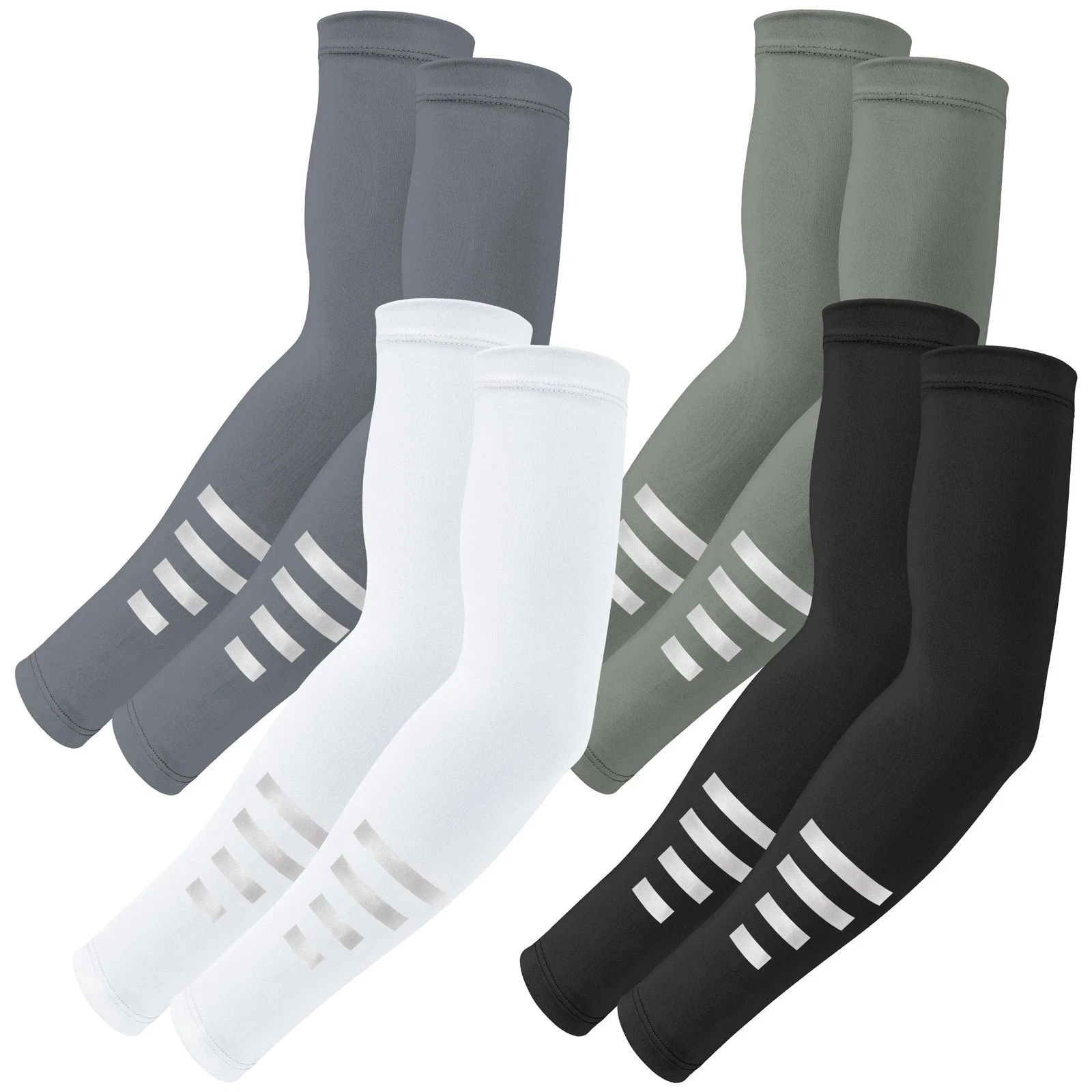 Reflective Arm Sleeves Sun Protection Arm Sleeves Sports Arm Warmers Unisex Armst...