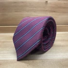 Luxury Hermès Men's Tie Striped Cotton Silk Twill 659210 T 3.2" (W) x 59" (L)