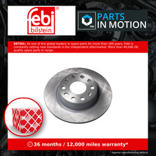 2x Brake Discs Pair Solid Rear 272mm 36128 Febi Set 1K0615601AA 5Q0615601D New