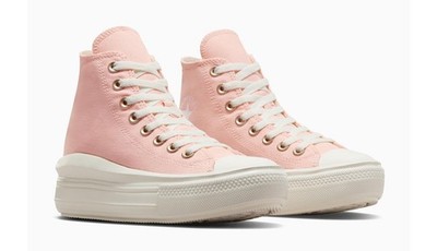 All Star Converse Chuck Taylor Move HI Größe 5,5 UK Soft Peach A09910C