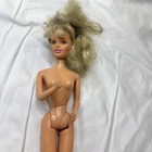 Vintage 1990 Kid Kore Doll Long Curly Blonde Hair - Nude