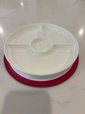 OXO Tot Stick & Stay Suction Divided Plate Pink Blue Kid Toddler 2 Pack - Image 1 of 4