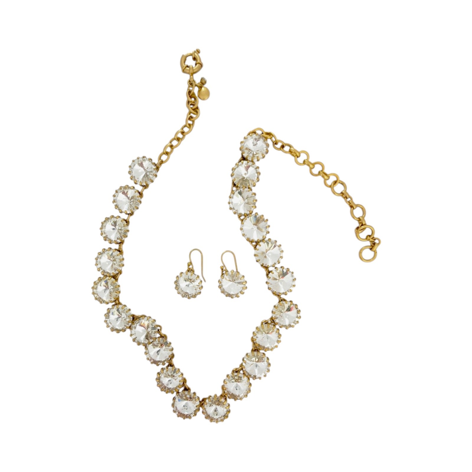 J.CREW Crystal Venus Flytrap Statement Necklace &… - image 4