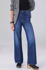 PILCRO Anthropologie The Annie Wide-Leg High Rise Blue Jeans Size 28