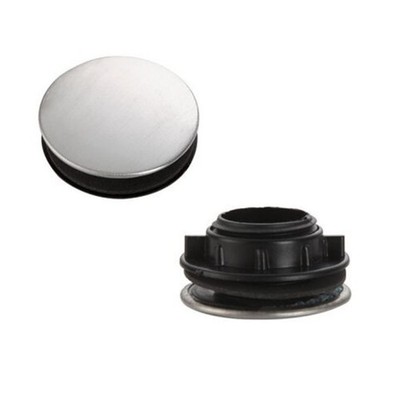 2 Stück Spültischarmatur Lochabdeckung Küchenarmatur Edelstahl 35 mm, silber 