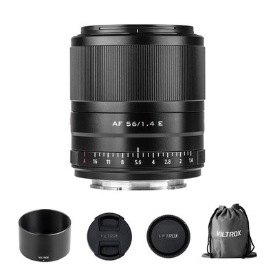 VILTROX 56mm f/1.4 Auto Focus APS-C STM Portrait Prime E, Black