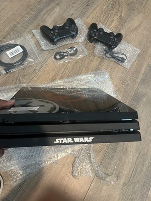 Sony PlayStation 4 Pro Star Wars Edition Console Black with Controllers