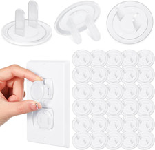 120 Pcs Child Safety Outlet Covers - Easy Install Electrical Plug Protectors
