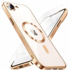 For iPhone 17e Case 16e Phone Cover Magnetic TPU Shockproof + Tempered Glass