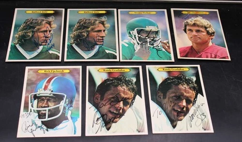 1980 Topps Super Football Signed Card Lot (7) Richard Todd + Autograph ZJ24277