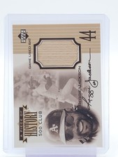 REGGIE JACKSON 1999 UD PIECE OF HISTORY 500 CLUB GAME USED BAT Q7211