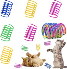 40 Pack Cat Spiral Spring, Cat Toys Spring for Indoor Cats, Durable Plastic Coil