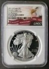 2021 W $1 American Silver Eagle Dollar Type 1 NGC PF69 Ultra Cameo