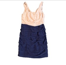 Express Women’s Ruffle Mini Sleeveless Chiffon Ruched Cocktail Dress Size 10