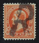 CKStamps: US Stamps Collection Scott#260 50c Jefferson Used Tear