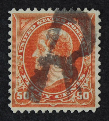 CKStamps: US Stamps Collection Scott#260 50c Jefferson Used Tear