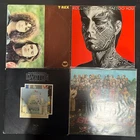 Various 7 x Vinyl Record LP Job Lot Rolling Stones Led Zep T.Rex Beatles  Rush