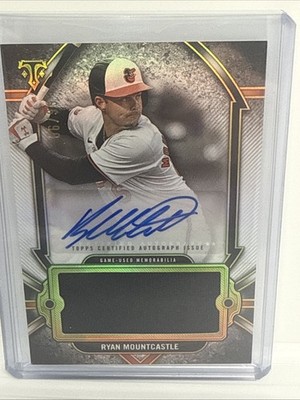 2024 TOPPS TRIPLE THREADS  RYAN MOUNTCASTLE PATCH AUTO 66/99 Palindrome Serial!