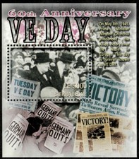 Sierra Leone 2005 - VE Day - Souvenir Stamp Sheet - Scott #2809 - MNH