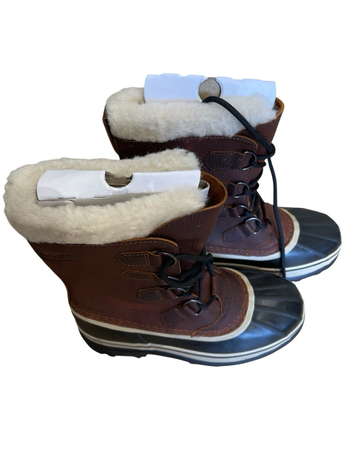 SOREL BOOTS CARIBOU WL WATERPROOF SNOW BOOTS MENS SIZE EU40 US7 TOBACCO