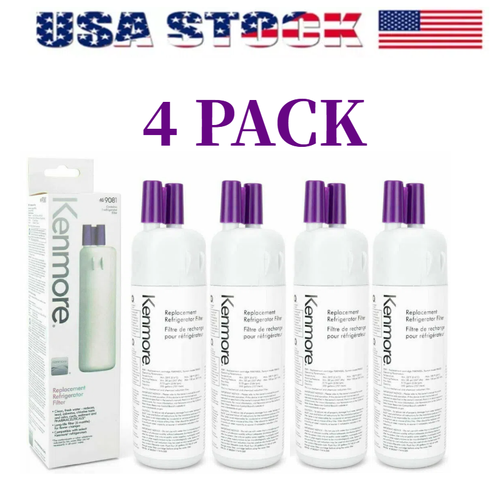 4 Pack 9081 Kenmore 469081 469930 Refrigerator &Water Filter Sealed US