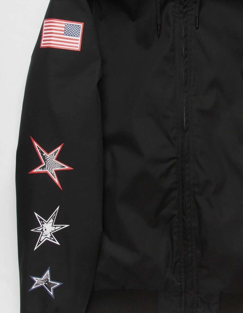 VOLCOM フード付きジャケット US/EU-XL ブラック VOLCOM USA Snowboard Team Winter Full Zip Hooded Puffer