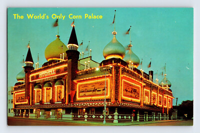 Postcard South Dakota Mitchell SD Corn Palace 1960s Unposted Chrome 