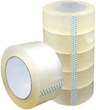 72 Rolls Shipping Packaging Box Packing Sealing Tape 1.6 mil 2" x 55 Yard 165FT