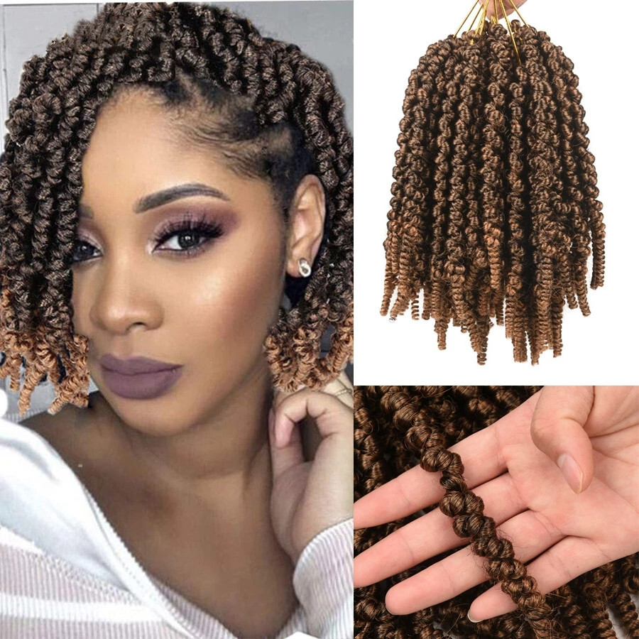 Pre-twisted Spring Twist Crochet Braids Curly Passion  display picture 2