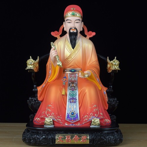 Taoist Wenchang Emperor statue, resin Buddha statue, Wenqu star enshrined home - Picture 2 of 15