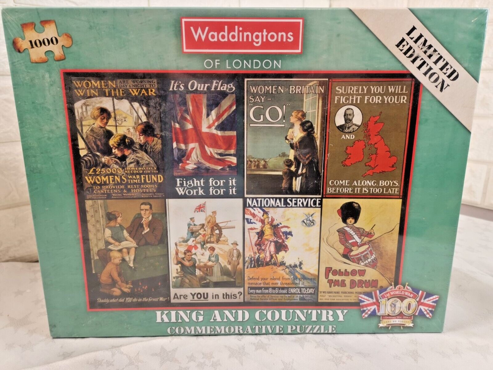 Waddingtons 1000 Pc Jigsaw Puzzle King & Country Limited Edition NEW & SEALED
