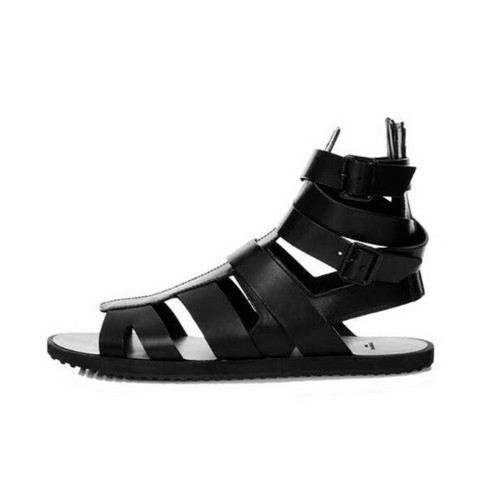 Mens Gladiator Sandals Open Toe Buckle Flats High Top Leather Sport Sandals 2024 - Picture 12 of 12