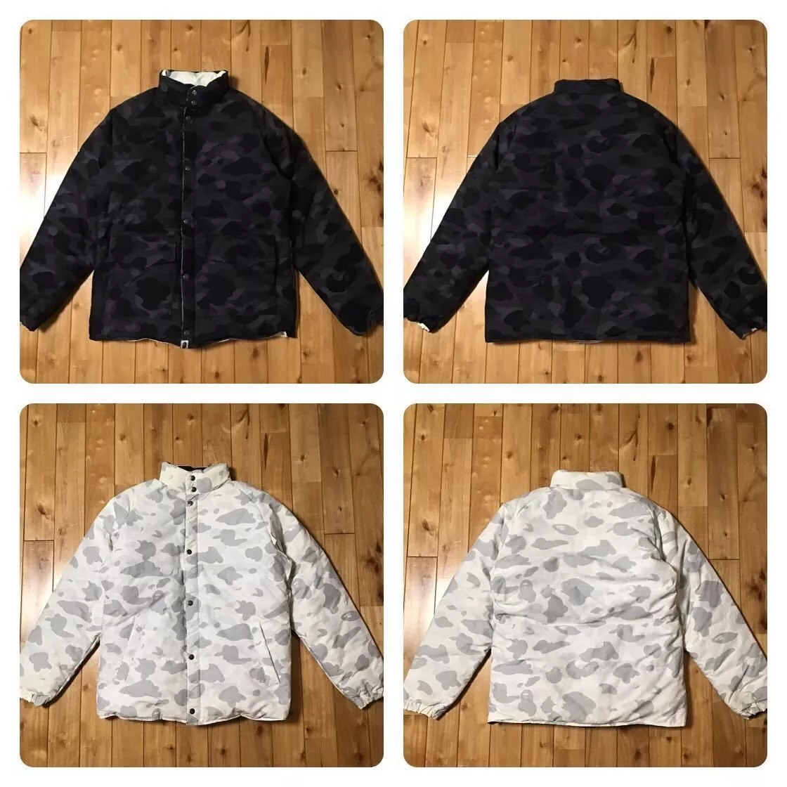 Black and cheap white bape