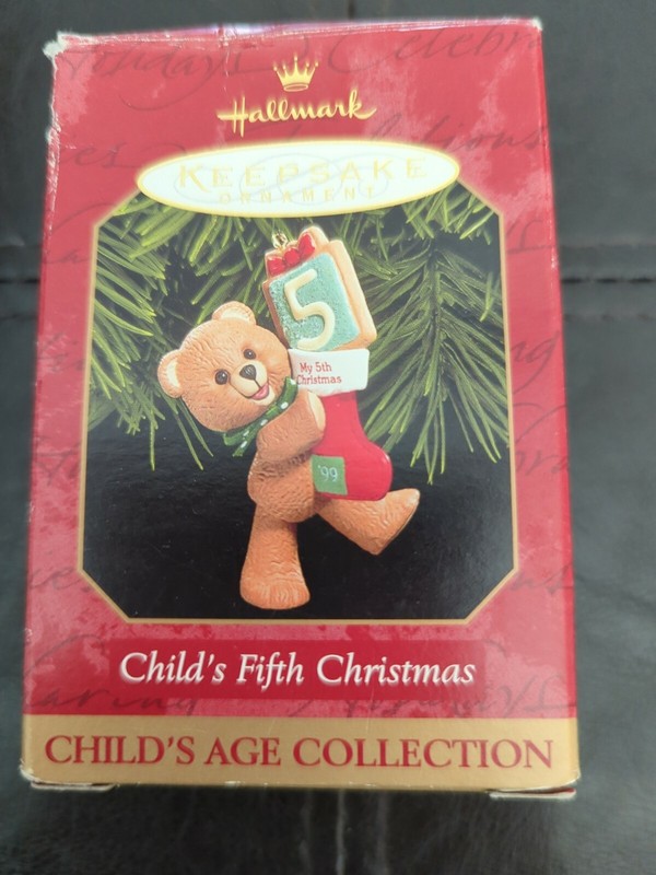 Hallmark 1999 Fifth Christmas Child's Age Collect. 5th Keepsake Ornament 