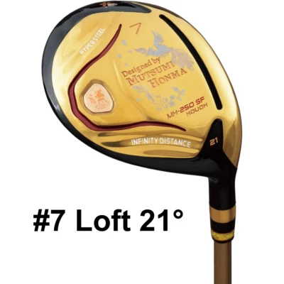 Mutsumi Honma Golf Club Fairway Wood 7W 21° MH250SF Phoenix FW Flex R SR Shaft