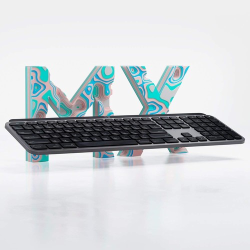 Logitech MX Keys Advanced Wireless Illuminated Keyboard for Mac and iPad - Picture 9 of 13