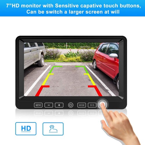 Wireless Car Rear View Backup Camera Waterproof 7'' Monitor DVR Recorder FW02 - Picture 4 of 12