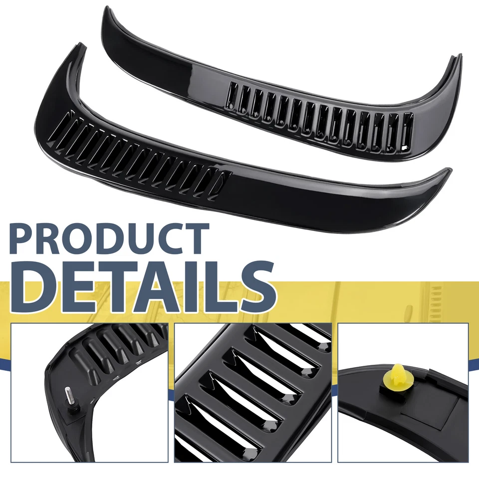 For Lexus LX450 /Toyota Land Cruiser 80 Rear Louver Quarter Side Window Vent Set Foto 2 de 4