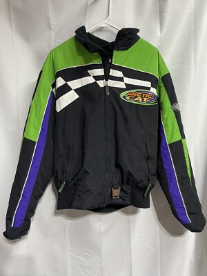 Vintage Arctic Cat Winter Jacket Medium Zip Thinsulate Liner Medium