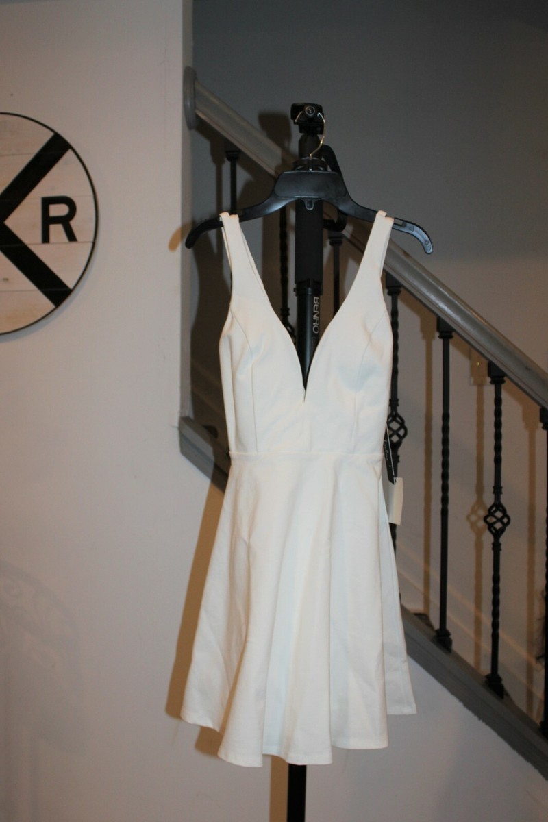 love galore white skater dress Sexy White Dress - Backless Dress - Backless Skater Dress