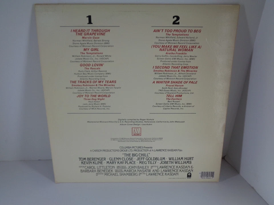 BIG CHILL Motown 6062 Marvin Gaye, Aretha, Procul Harum (1983) EX  LP - Image 2 of 2