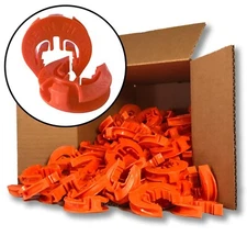 Lock Jawz T-360 Electric Fence T-Post Insulator - Orange (Bulk Qty: 100)