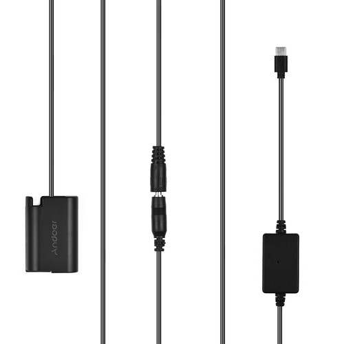 Andoer Dummy-Akku Für Panasonic LUMIX S5, GH6 - Mit DC-Kabel & Anschluss - Unbegrenzte Stromversorgung Für Filmaufnahmen