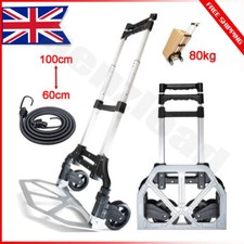 100kg Heavy Duty Sack Truck Folding Portable Hand Truck Hand Industrial Trolley