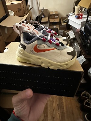 Nike Air Max 270 React x Travis Scott Cactus TD (CV2413-200) Toddler Size 3c