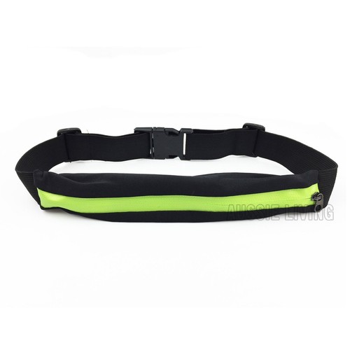 2 X Waist Running Pocket Zip Belt Lycra Bum Bag Hiking Cycling Jogging Pouch OZ - Picture 12 of 12