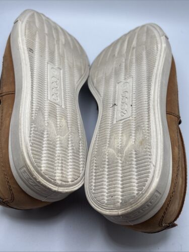 ECCO Collin Mens Size 7-7.5 US / 41 EU Tan Leather Perforated Top Slip On Shoes - Picture 8 of 13