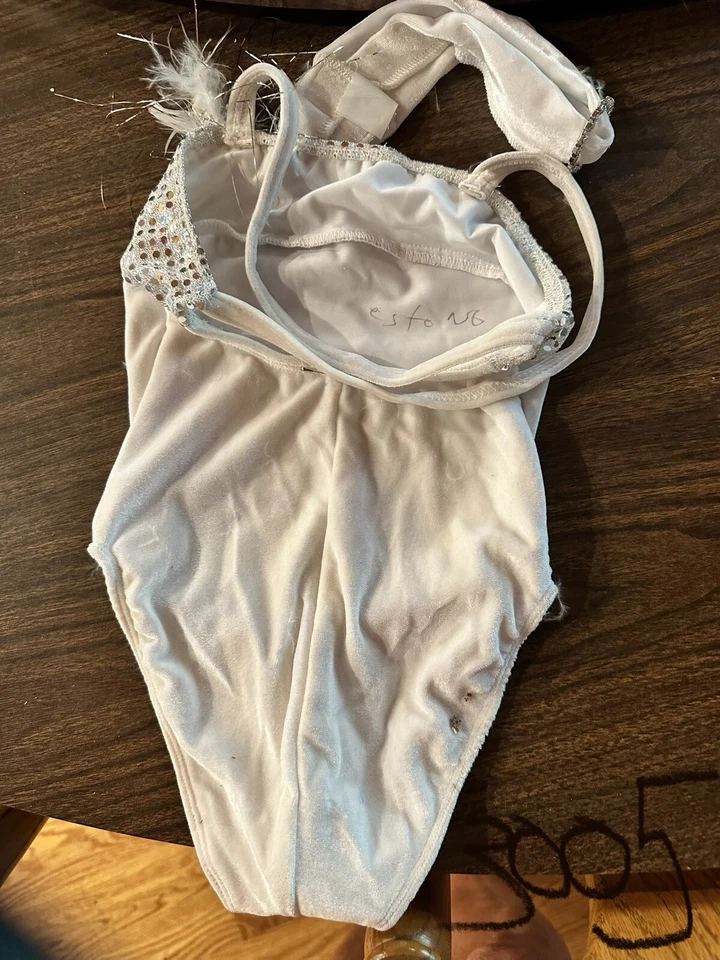 Art Stone White Costume Leotard Size:SC (3 Extra Small Child Available) - Image 3 of 4