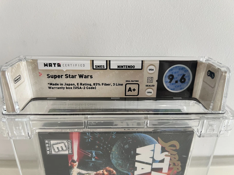 Super Star Wars (SNES, Super NES) WATA 9.6 A+ New Sealed Graded CGC VGA RARE! - Image 4 of 4