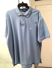 Ralph Lauren Men's Polo Shirt, XL, 33 inches long, Light Blue/Pink pony ,Preppy 